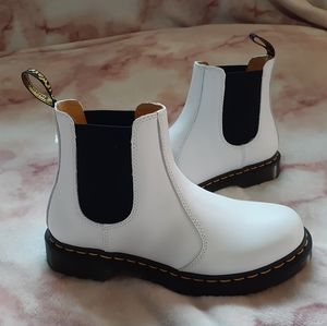 White Dr. Martens Chelsea Boots - New